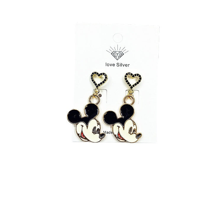 Wholesale Cartoon Alloy Heart Earrings JDC-ES-Xingj037