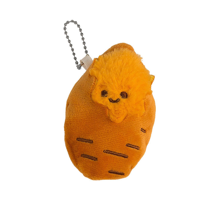 Wholesale Cute Roasted Sweet Potato Plush Keychain Car Key Accessory Gift