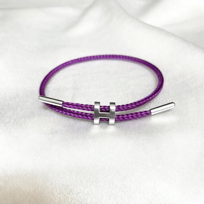 Wholesale I-Shaped Buckle Steel Wire Bracelet H Buckle Adjustable Titanium Steel Bracelet