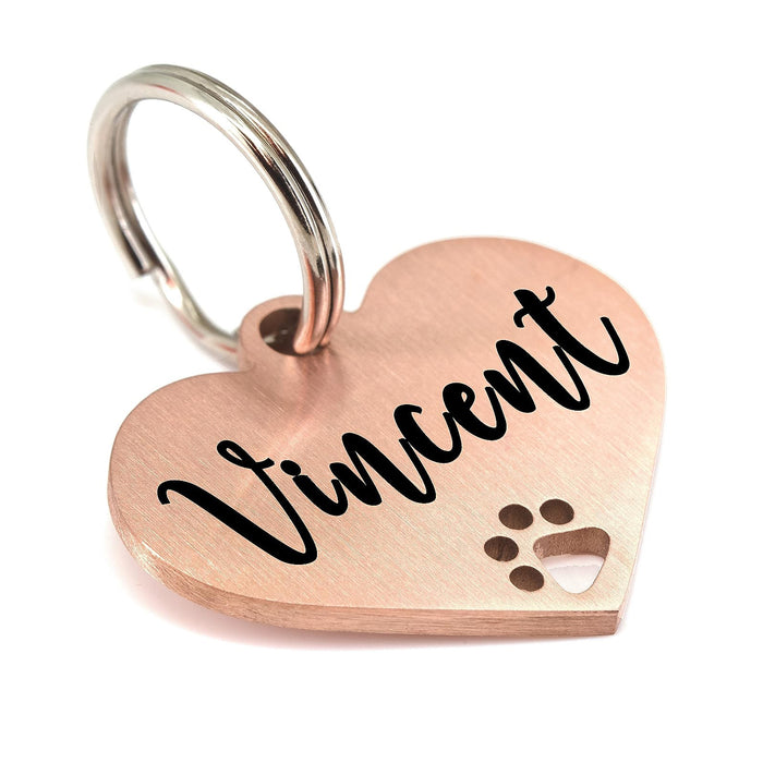 Wholesale Stainless steel pet tag double-sided engraved electroplated hang tag