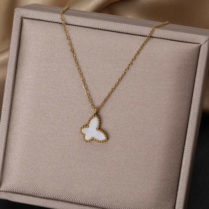 Wholesale Fade-Resistant Sweater Chain — Niche,  Light Luxury  and Sophisticated Titanium Steel Necklace
