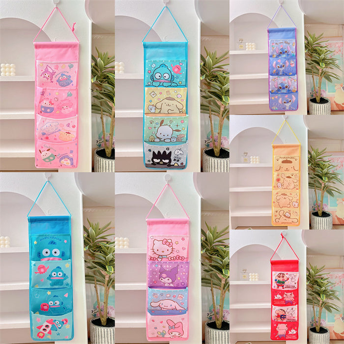 Wholesale Cartoon hanging bag storage wall hanging bag ugly fish dormitory sundries storage bag
