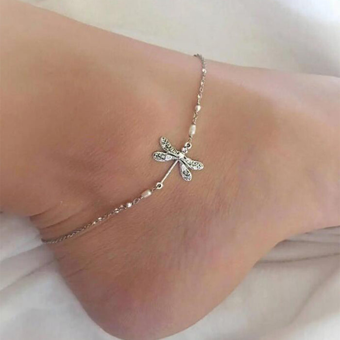 Wholesale New Simple and Fashionable Women's Foot Chain Personalized and Fashionable Beaded Foot Accessories
