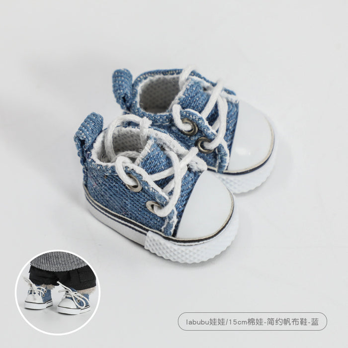 Wholesale 20cm Cotton Doll Shoes Simple Sports Canvas Shoes Doll Doll Shoes  Accessories Cotton Doll Shoes