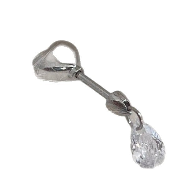 Wholesale Small niche design earrings with heart-shaped water droplet pendant earrings, simple and versatile earrings, exquisite and personalized earrings