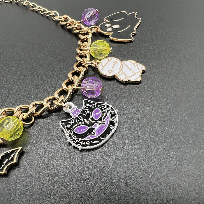 Wholesale chain bracelet party holiday gift accessories ghost festival pumpkin ghost bat pendant female
