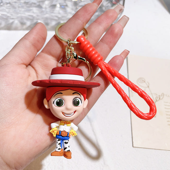 Wholesale Cartoon Silicone Doll Keychain JDC-KC-QiChao058