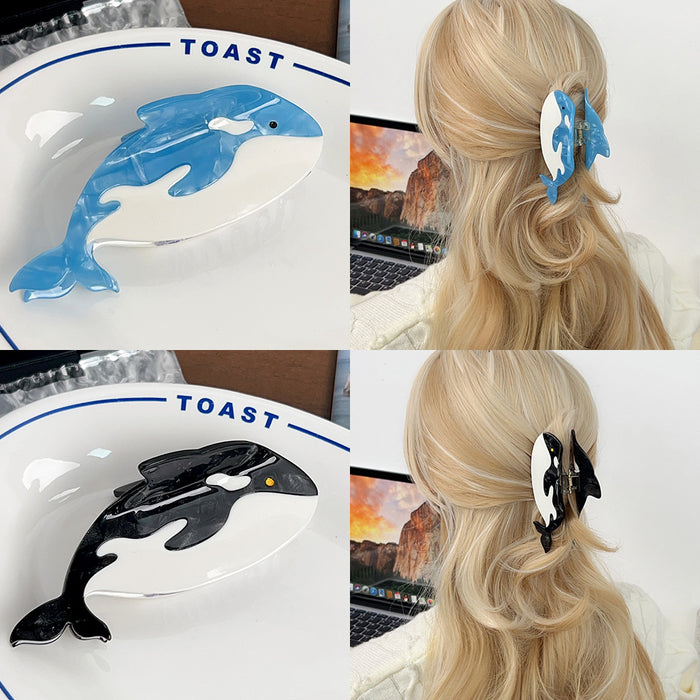 Wholesale Ocean Whale Acetate Hair Claw Clip Cute Hair Accessory for Everyday Styling