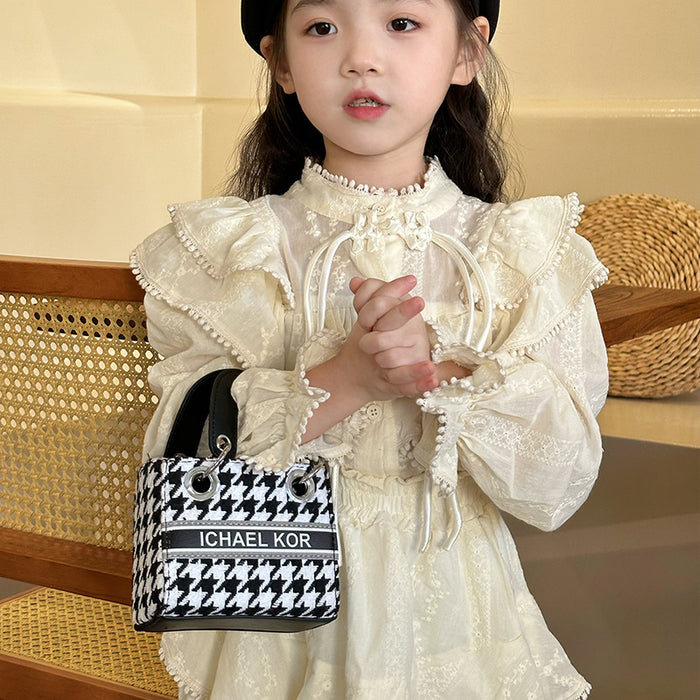 Wholesale Children's bag, fashionable and cute mini versatile diamond grid small bag