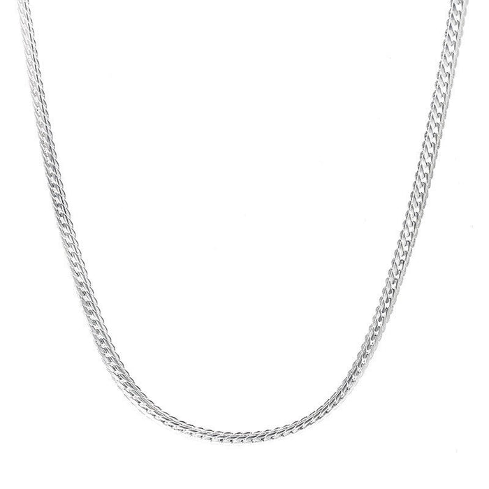 Wholesale 5MM full side necklace Sterling Silver necklace