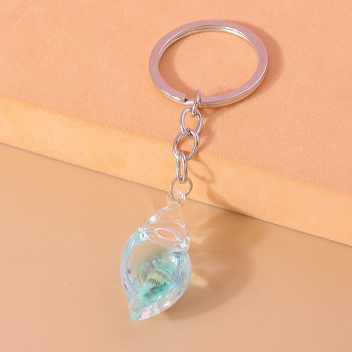 Wholesale Creative glow-in-the-dark conch keychain