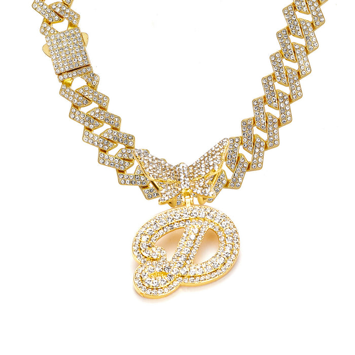 Wholesale Alloy rhinestone pendant necklace