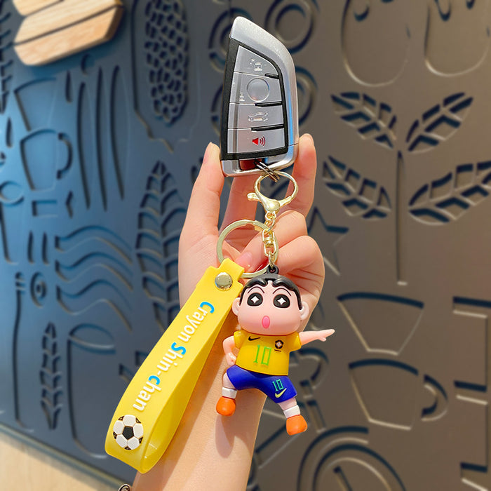 Wholesale  Cartoon cute key chain football pendant car school bag key chain