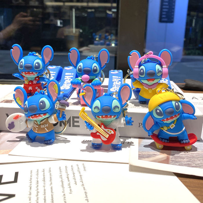 Wholesale key chain pendant cartoon doll key chain video game city small gift