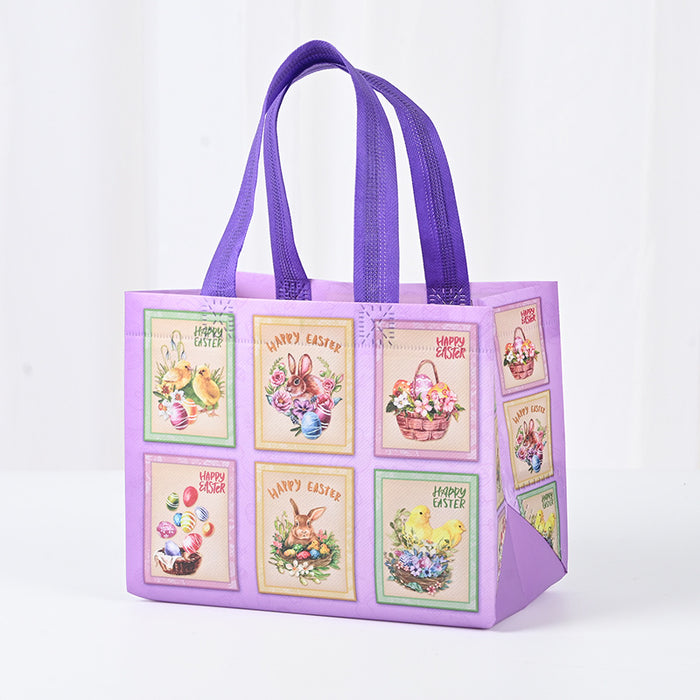 Wholesale Easter Series Hand-held Gift Bags with Creative Cartoon Patterns and Laminated Non-woven Fabric JDC-GB-XJ003