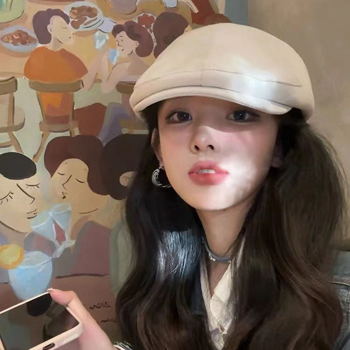 Wholesale Retro British reverse wearing duckbill beret