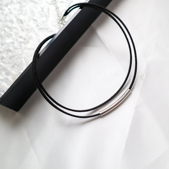 Wholesale Clavicle chain, double-layer collar, stacked, simple and niche design necklace