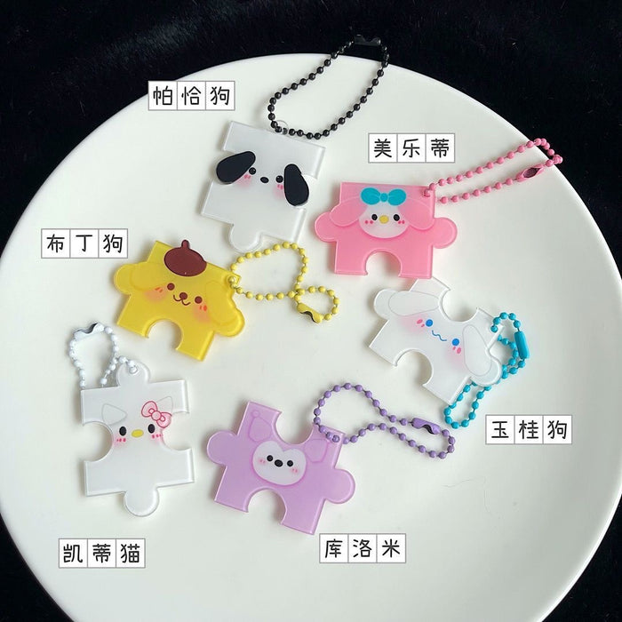 Wholesale Keychain  Cartoon Pendant Folding Puzzle Keychain