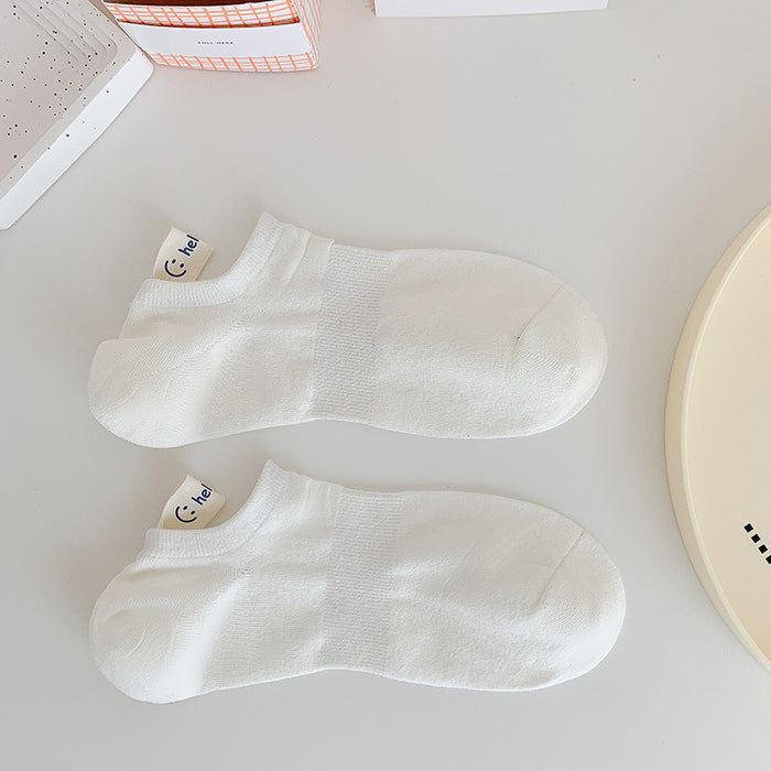 Wholesale Socks Embroidered Smiling Face Middle Socks Sports Long Socks