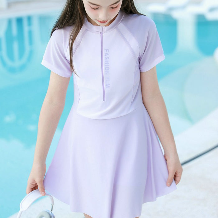 Wholesale New swimsuit one-piece sun protection skirt style swimsuit