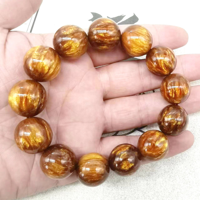 Wholesale Golden Sea Willow Hand String Buddha Pagoda Single Circle Buddha Bead National Style Jewelry