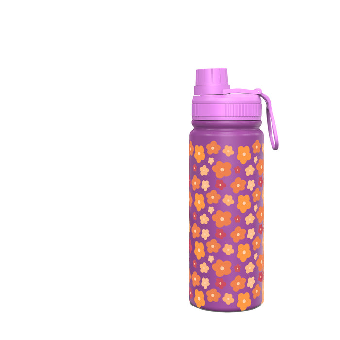 Wholesale Purple Space Pot Thermos Cup Stainless Steel Sports Fruit Print Cartoon Portable Travel Water Cup