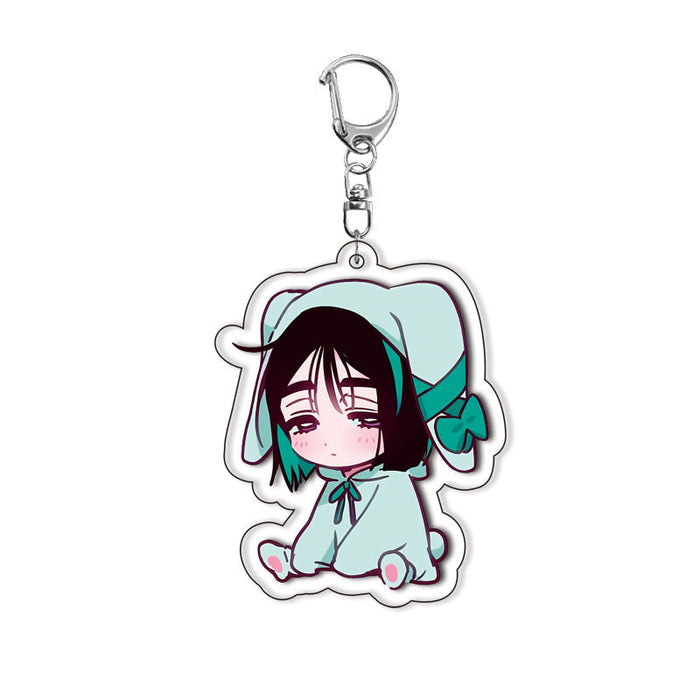 Wholesale Double-sided Acrylic Keychain with Interlayer Anime Merchandise Exquisite Pendant