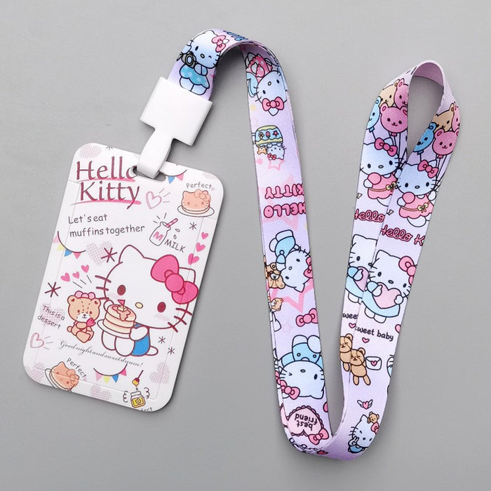 Wholesale Cartoon Style Plastic Card Holder With Neck Strap For Everyday Campus Use Stylish Gift