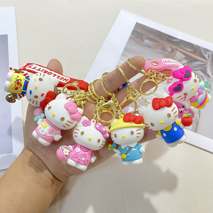 Wholesale Cartoon Cute Keychain Kt Cat Pendant Doll Machine Doll Accessories Doll