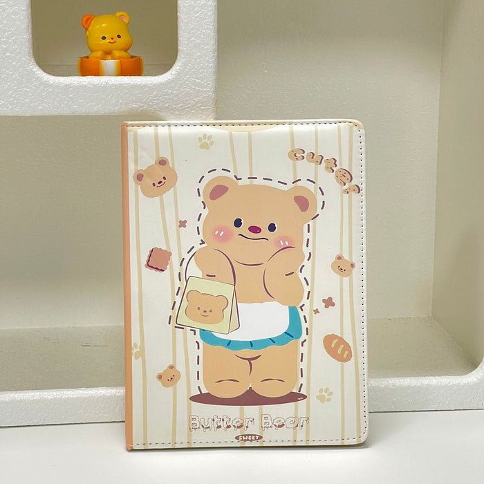 Wholesale Trendy Cartoon Bear A5 Journal with Faux Leather Cover Cute Kawaii Notebook