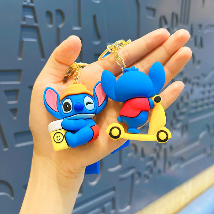 Wholesale   Couple's Cartoon Key Chain Pendant Bag Cute Boys Keychain Decorations  Girls Doll