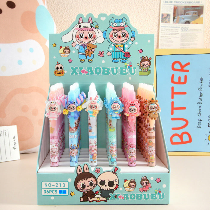 Wholesale 36pcs 0.5mm Erasable Press-Type Pen for Elementary Students
