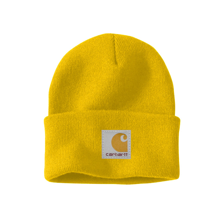 Wholesale Solid color knitted beanie hat with folded brim winter hat