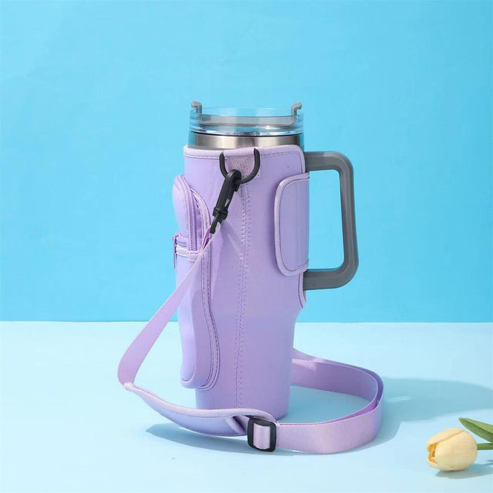 Wholesale Tumbler Capacity Footprint Handle Stainless Steel Large Capacity Ice Cup Car Cup  JDC-CUP-QN001