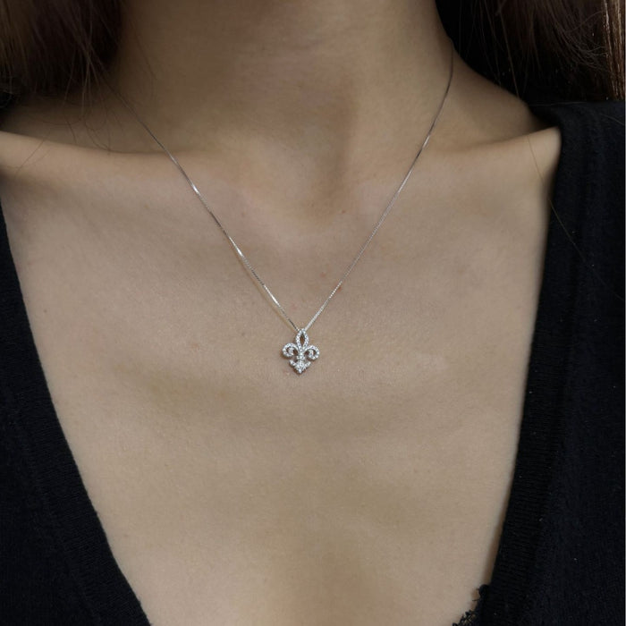 Wholesale Necklace Sterling Silver Necklace Gold Plated Clavicle Chain Niche Exquisite Diamond-encrusted