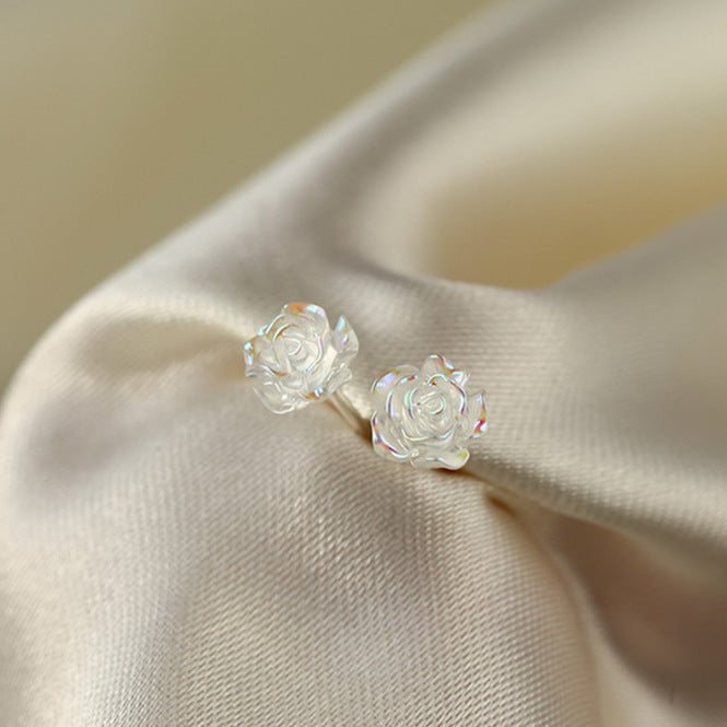 Wholesale 925 silver Camellia  Earrings  JDC-ES- XiangDuan011