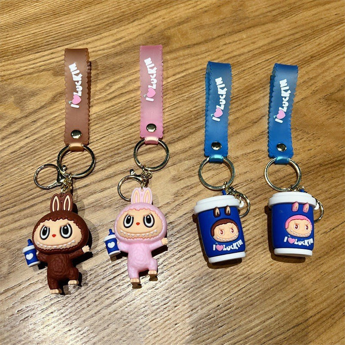 Wholesale Cartoon Loving Little Sheep Keychain Pendant,  Cute Student Bag Pendant,  Couple Style Small Gift Stall
