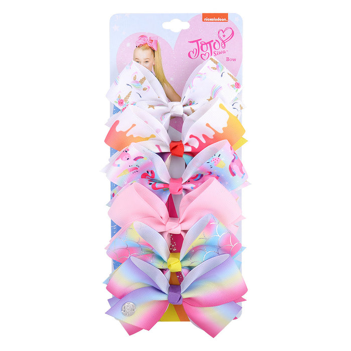 Wholesale Halloween Polyester Fabric Bow Hair Clip Set JDC-HC-Xiane018