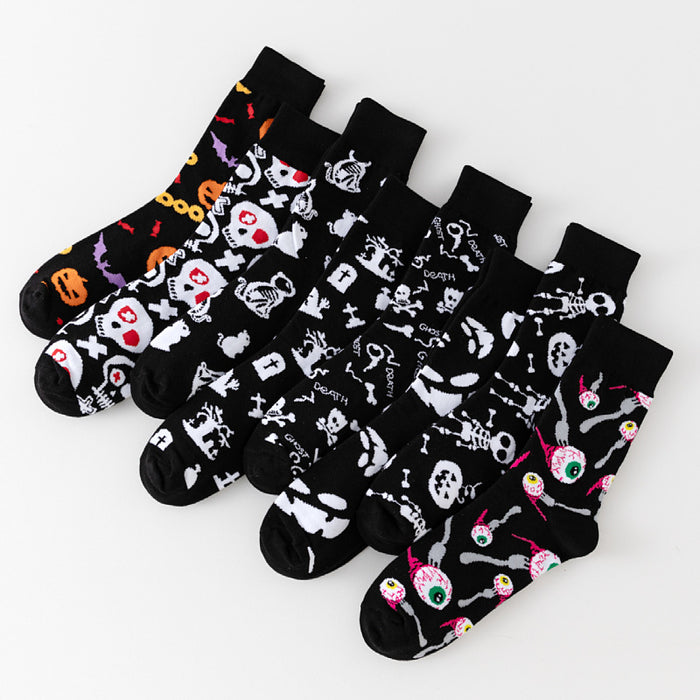 Wholesale Halloween New cross-border men' s socks plus size cotton socks  socks Thanksgiving women' s foreign trade stockings