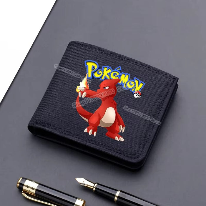 Wholesale Cartoon Printed Short Canvas Wallet Zipper Wallet Denim JDC-WT-Qiqiang001