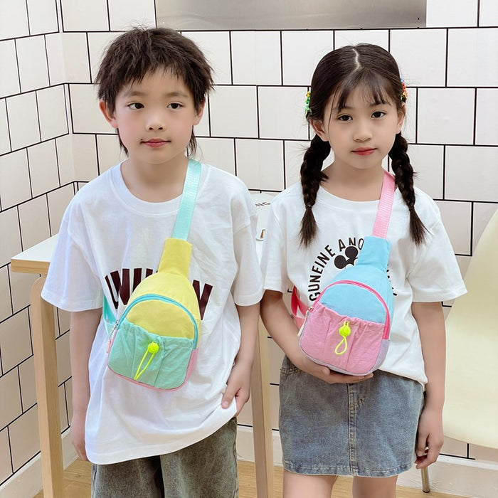 Wholesale Children's Chest Bag  Baby Small Satchel  Fashionable Backpack