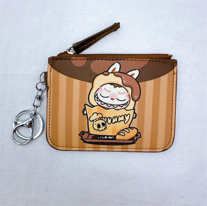 Wholesale Cartoon forest elf card holder coin purse integrated with keychain pendant small elf card holder coin purse loose wallet