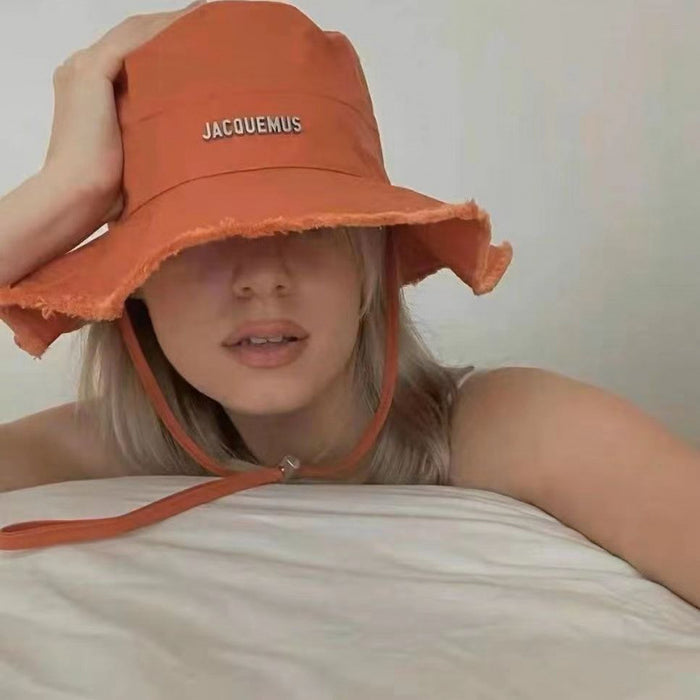 Wholesale Big-brimmed Fisherman Hat Holiday Hanging Hat Sunscreen Sunshade Hat