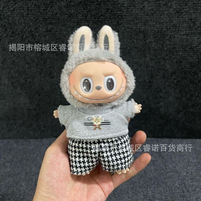 Wholesale Wearable Baby Clothes 17cm Doll Cute  Suit Skirt Plush Clothes