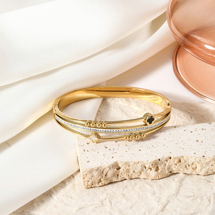 Wholesale Trendy and fashionable stainless steel bracelet, titanium steel bracelet, titanium steel bracelet, versatile bracelet accessory