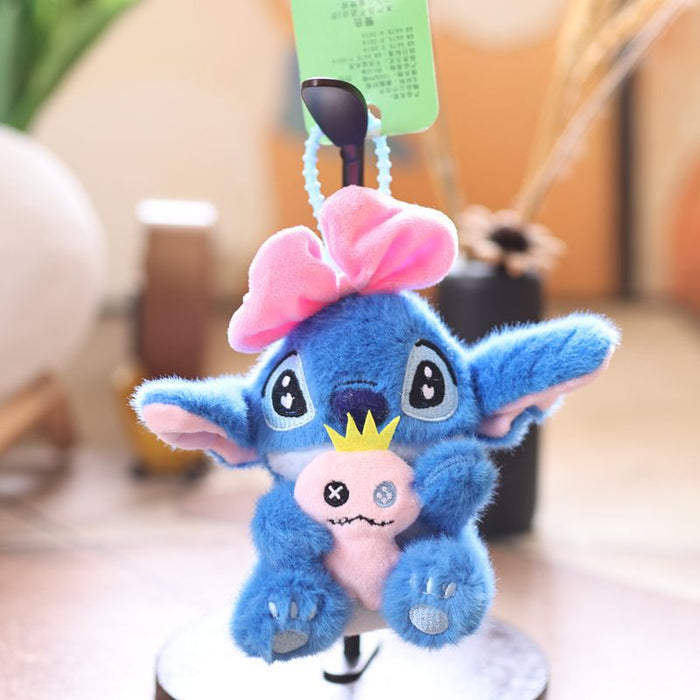 Wholesale Cute Bow Cartoon Pendant Plush Toy Doll  Bag Pendant Keychain Rag Doll