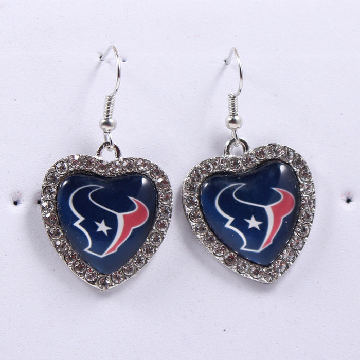 Wholesale Football team earrings jewelry cowboy pirate steel