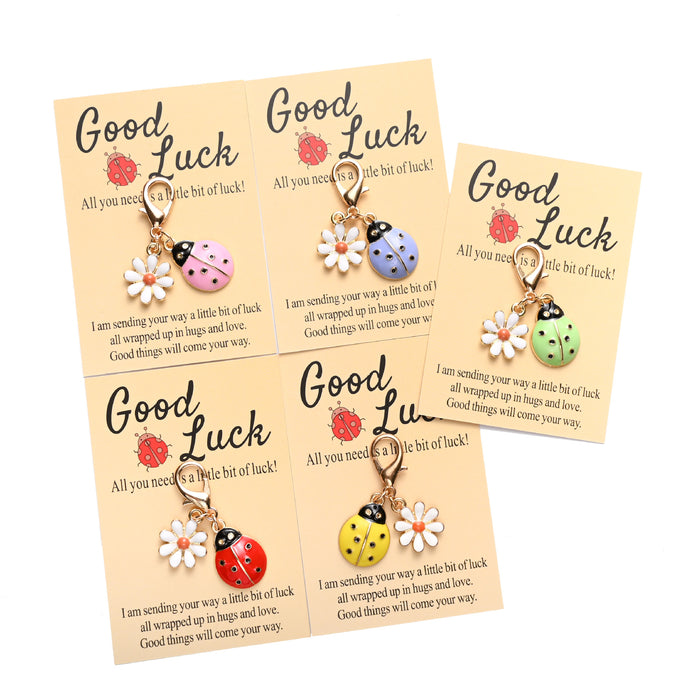 Wholesale Cute ladybug and  keychains in various colors.