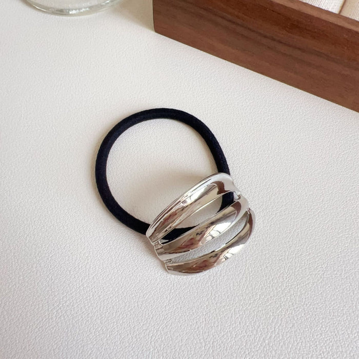 Wholesale Metal Cross Golden Head Rope Ball Head Rubber Hair Ring Hair Rope