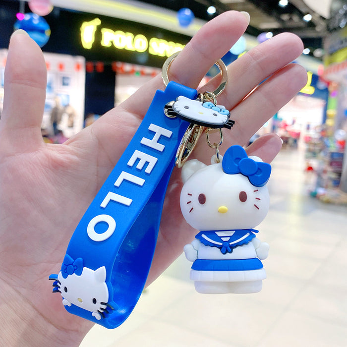 Wholesale Creative keychain cartoon car keychain book bag decoration